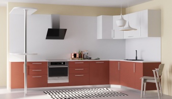 Кухня с барной стойкой Марина-1 BMS