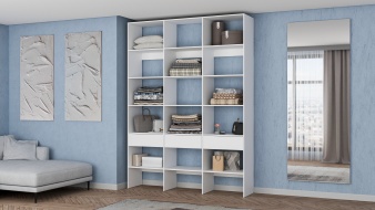 Стеллаж для одежды Мирта 56 BMS с полками