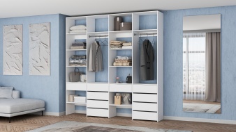 Стеллаж для одежды Мирта 61 BMS с полками