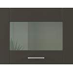 Шкаф верхний горизонтальный остекленный Лофт BMS - Фото 2