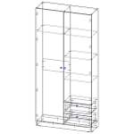 Шкаф распашной Вильхаттен Vilhatten 1