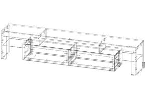 ЭСКИЗ Тумба под тв Трэнди  (2200х450х350)