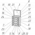 Чертеж Комод Светлана М6 BMS