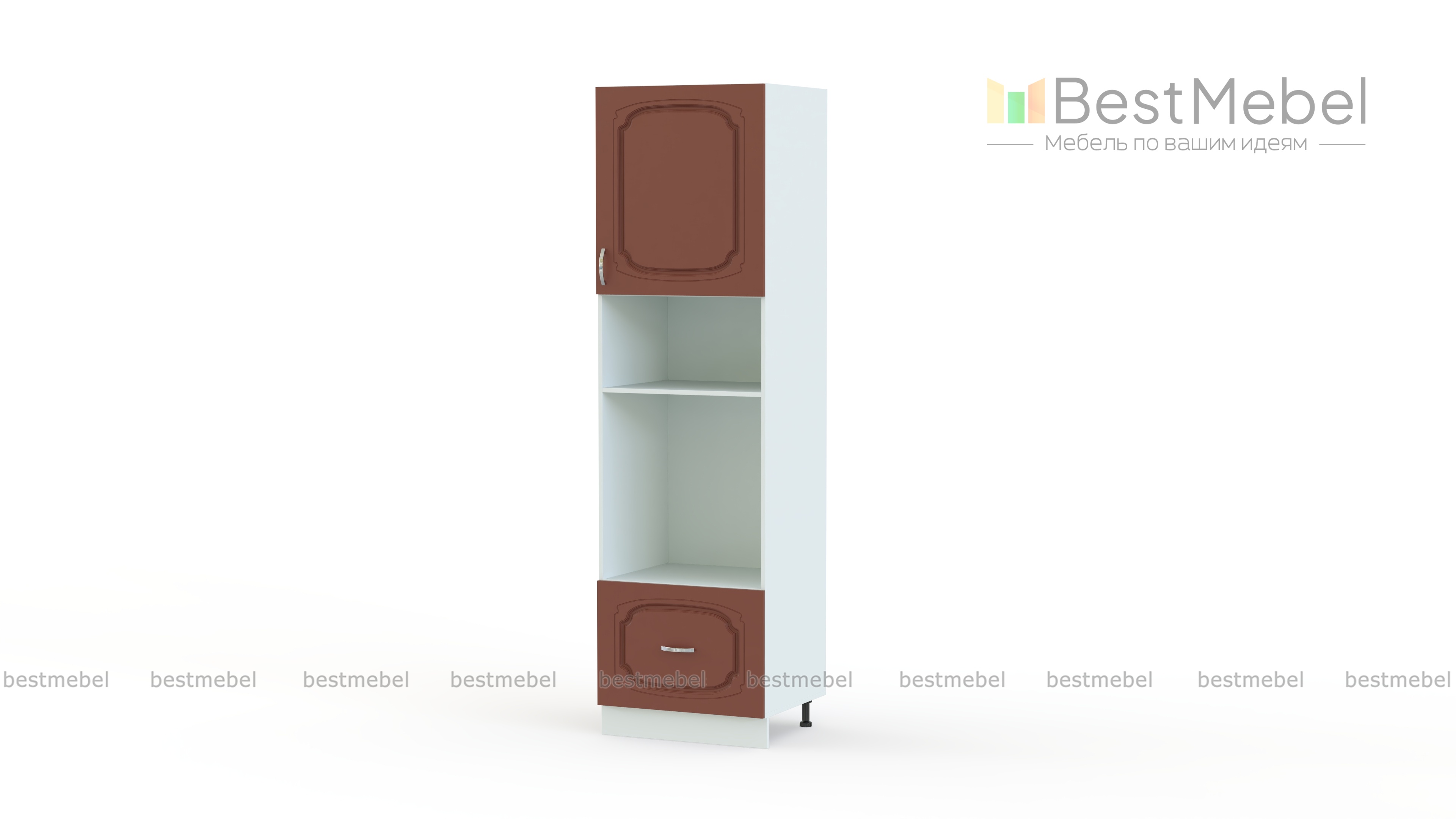 Шкаф пенал  с 2-мя дверцами Настя BMS