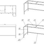 Стол письменный Алекс Alex 1