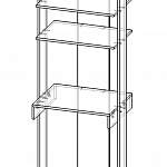 Чертеж Компьютерный стол Лестер-1 BMS