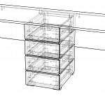 Чертеж Письменный стол МБ 19.1 BMS