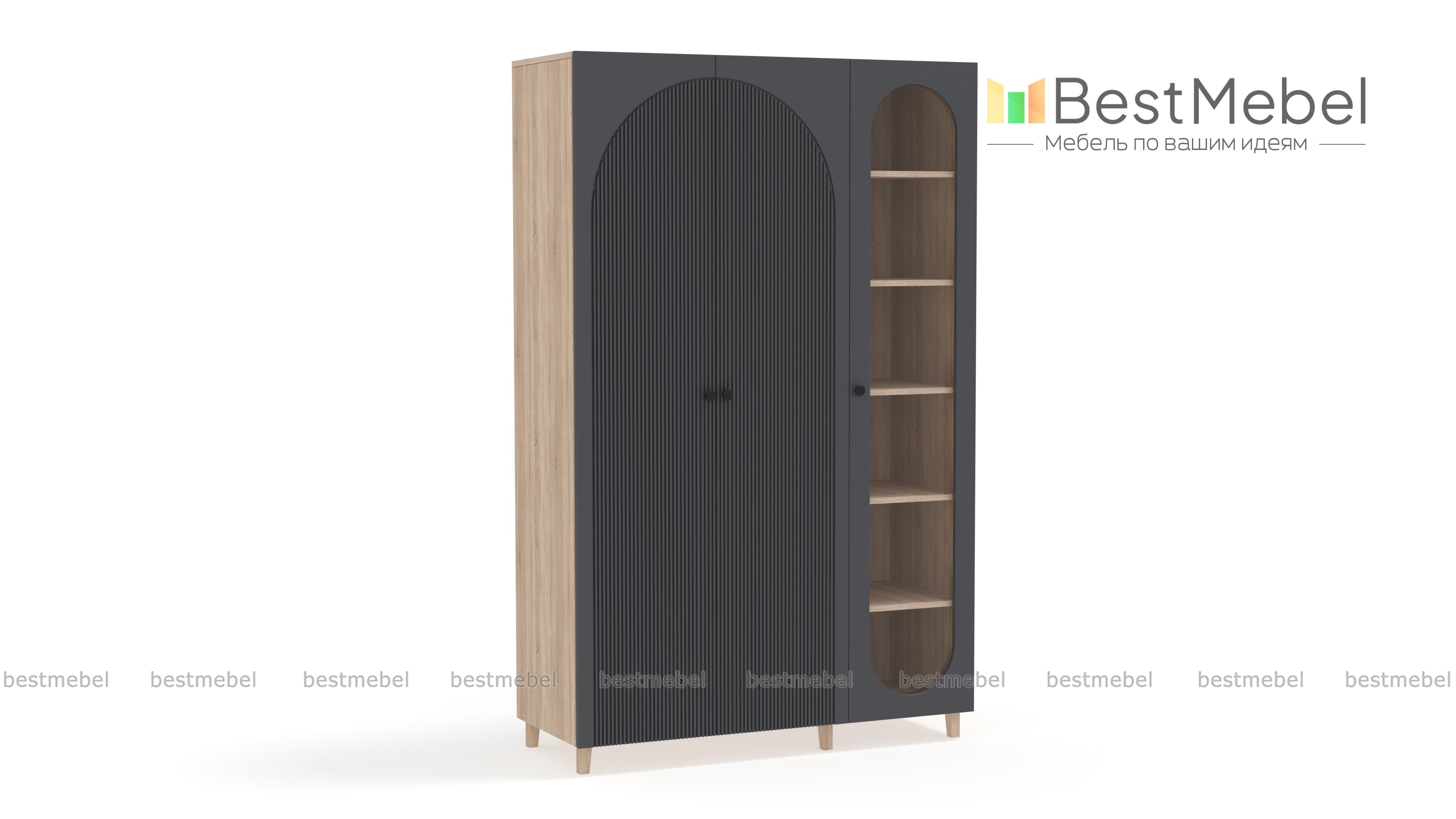 Шкаф распашной Вивьен 21 BMS - Фото