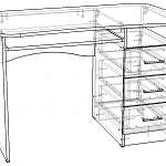 Схема сборки Письменный стол Z3 BMS