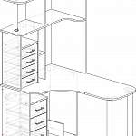 Схема сборки Стол угловой Мэри-6 BMS