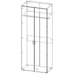 Распашной шкаф Bauhaus 8-2 BMS(Платяной отсек (станд. 2))