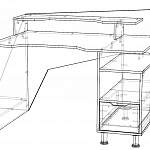 Чертеж Геймерский стол Мустанг-6 BMS