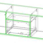 Чертеж Тумба под ТВ Мадейра BMS