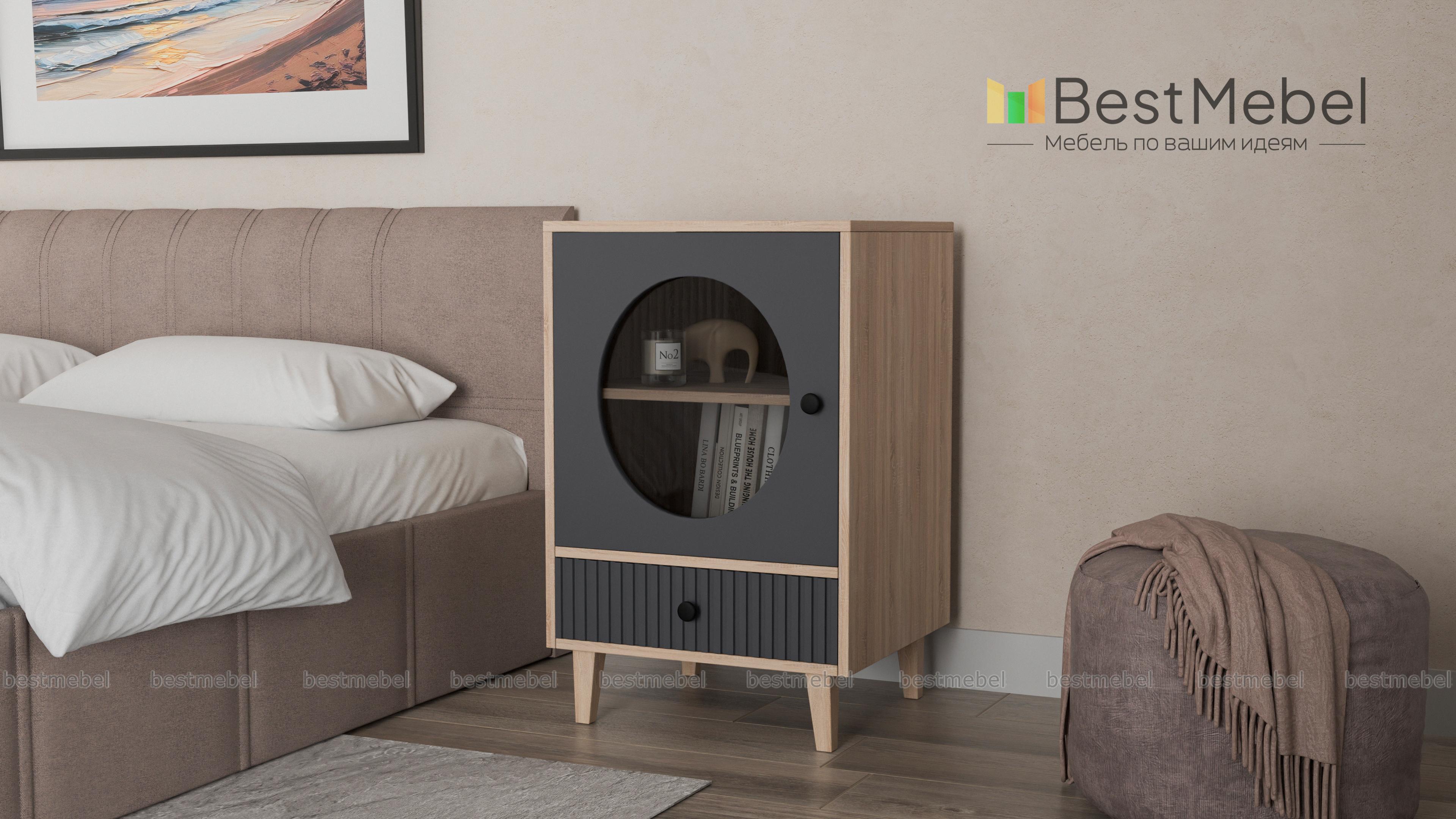 Тумба прикроватная Брукс 2 BMS - Фото