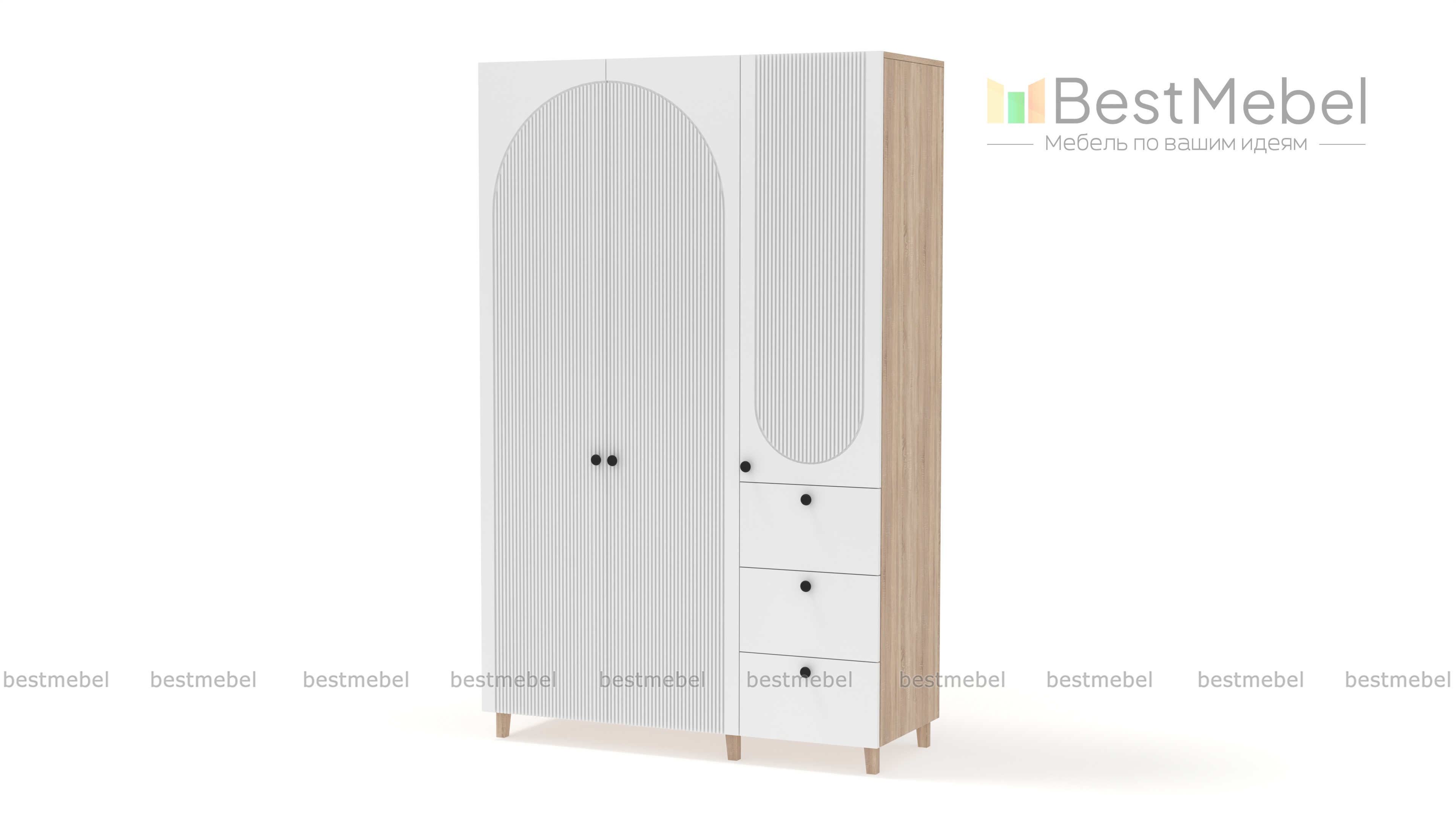 Шкаф распашной Вивьен 7 BMS