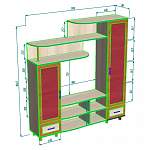 Чертеж Стенка под ТВ Алиса-3 BMS