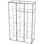 Шкаф 3-х дверный с зеркалом Мишель BMS(Белье - Платяной отсек (2 полки) (3))