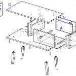 Схема сборки Журнальный стол Мартина 12 BMS