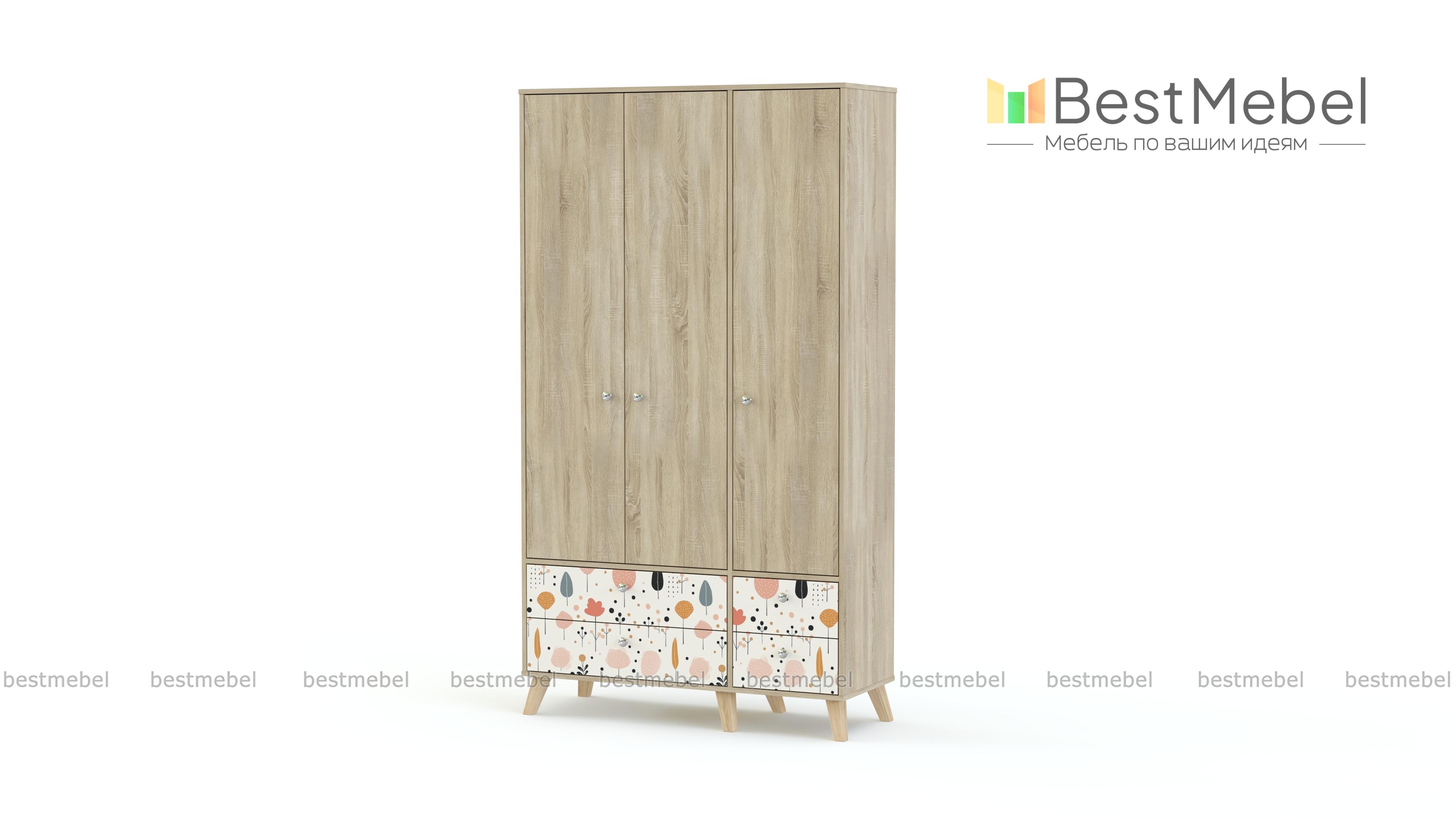 Шкаф распашной Эльза 5 BMS - Фото