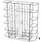 Чертеж Распашной шкаф Паулина 30.2 BMS