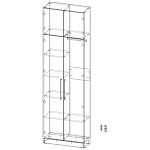 Распашной шкаф Вилета 5 (700х2300х300)