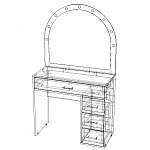 Чертеж Туалетный столик Ванесса 35 BMS