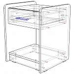 Чертеж Прикроватная тумба Йорк 1 BMS