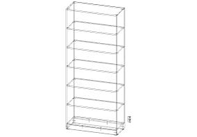 Стеллаж  Барни 01  (900х2100х380)