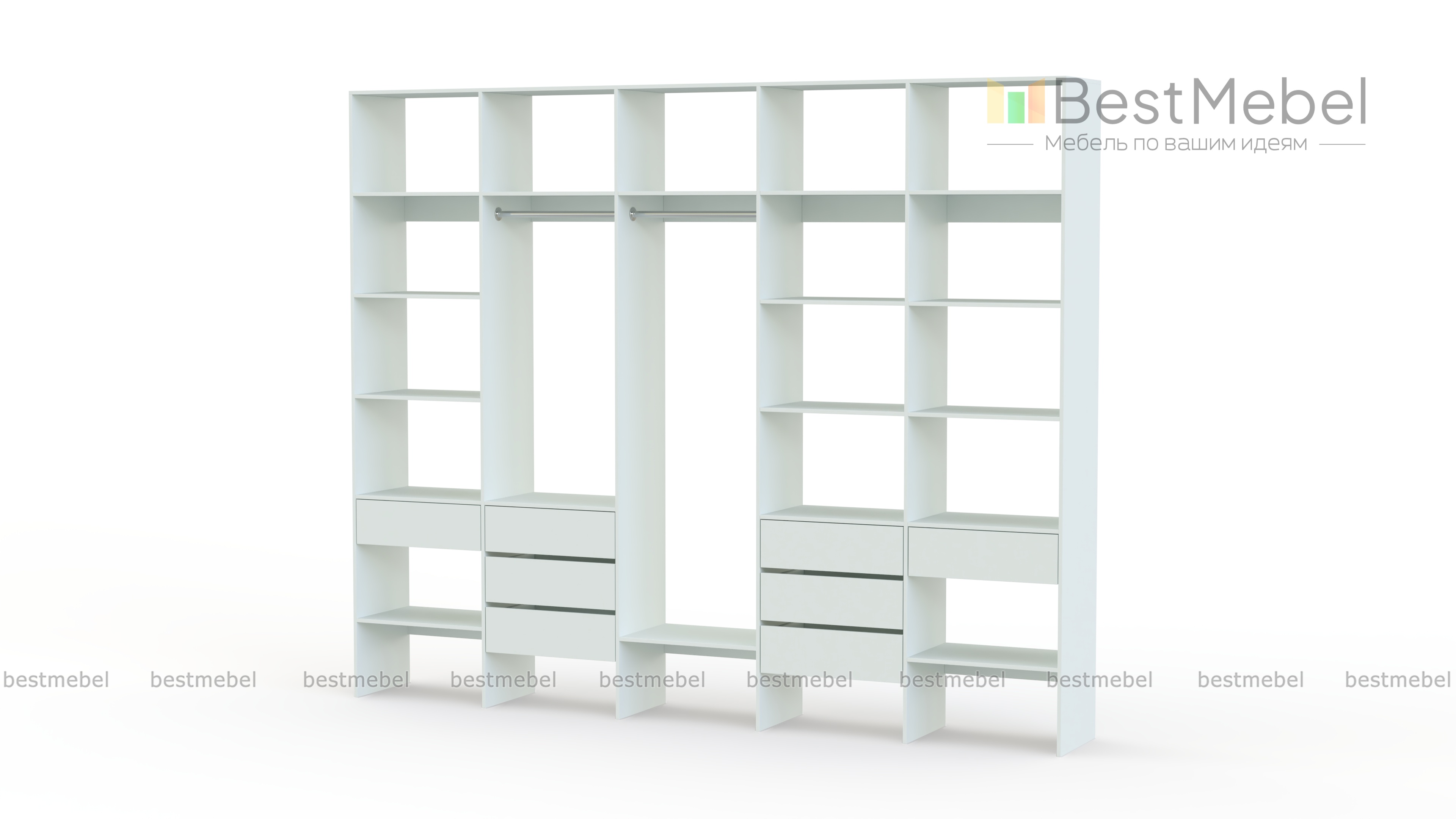 Стеллаж для одежды Мирта 72 BMS