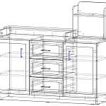 Чертеж Пеленальный комод Сэнди 10 BMS